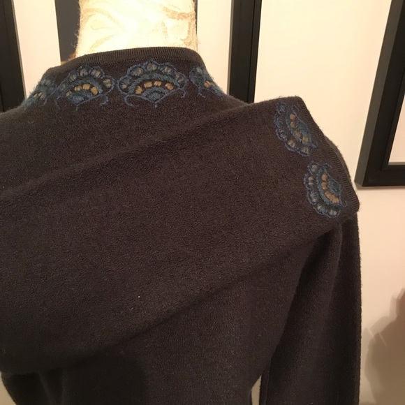 Deep Green Pendleton Wool Zip Cardigan Size small - Picture 2 of 5